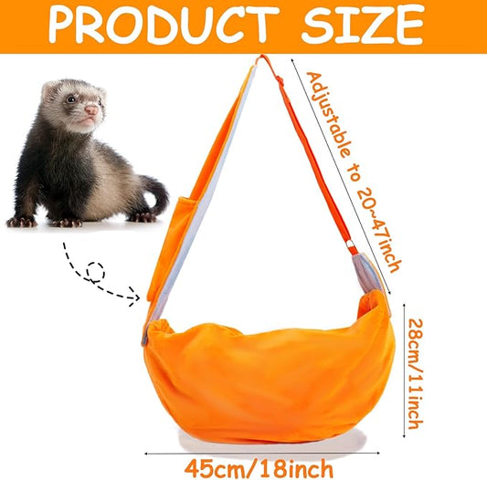 Dog Sling Carrier for Small Dogs, Small Pet Bag with Adjustable Strap, Cozy Bunny Carrying Travel Cuddler, Hands-Free Puppy Carrier for Pet 0-15 lbs Puppy Kitten