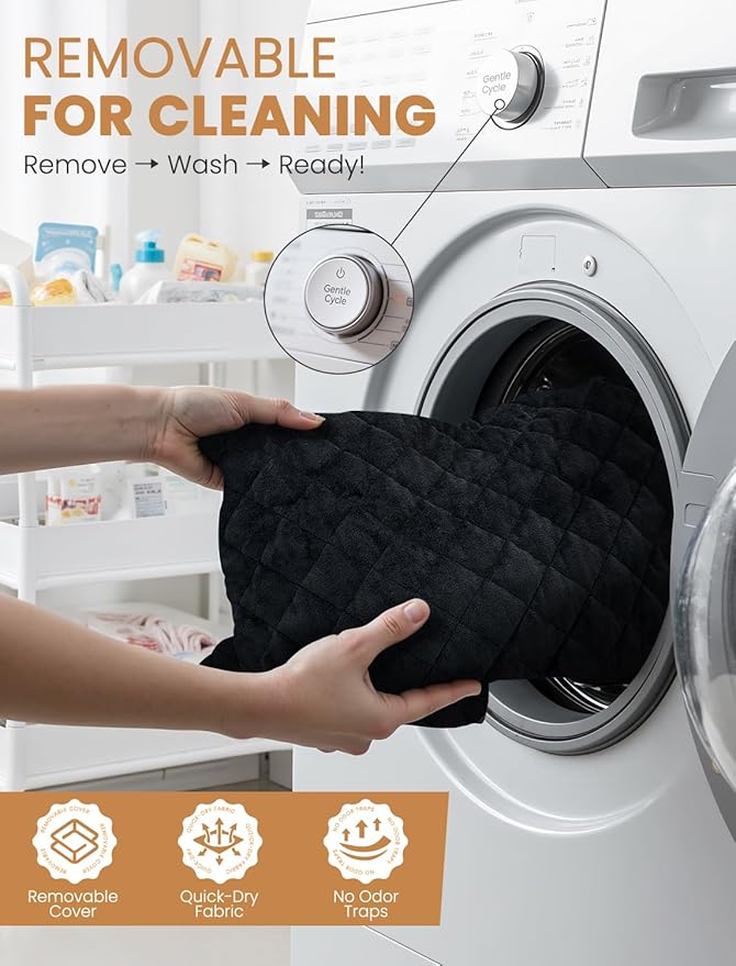 (Up to 35lbs Small/Medium Dog Car Seat Booster Dog Seat for Car Portable with Adjustable Seatbelts Puppy Travel Carrier for SUV,Truck, with Memory Foam Cushion (Black/Brown)