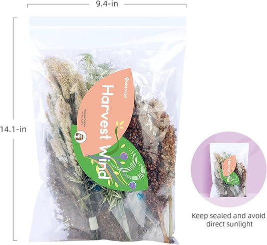 Niteangel Natural Flower & Herb Bedding Habitat Decor - for Hamsters Gerbils Mice Lemming Degus or Other Small Pets (Harvest Wind - Natural Poem Version)