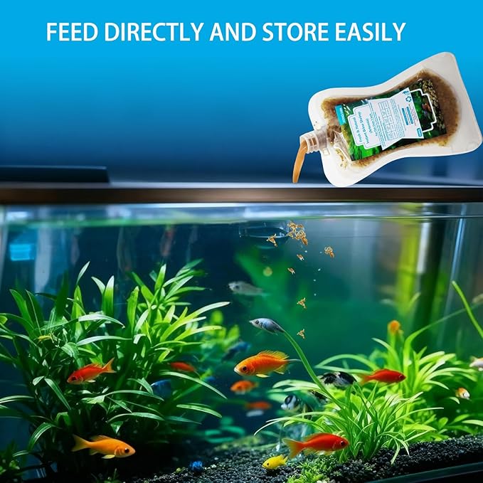 Brine Shrimp Fish Food, Ready to Use Aquarium Fish Food, Non-Living Instant Baby brine Shrimp, Food for Betta Saltwater Marine Freshwater Fish (Adult Brine Shrimp)