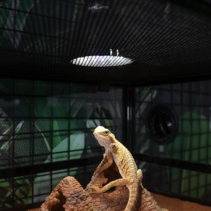 REPTI ZOO UVB Light Bulb for Reptile, 5.0 & 10.0 UVB UVA Reptile Light Bulb for Bearded Dragon Lizard Tortoises Snake Chameleon, Full Spectrum Sun Lamp Energy-Efficient & Natural Sunlight Simulation