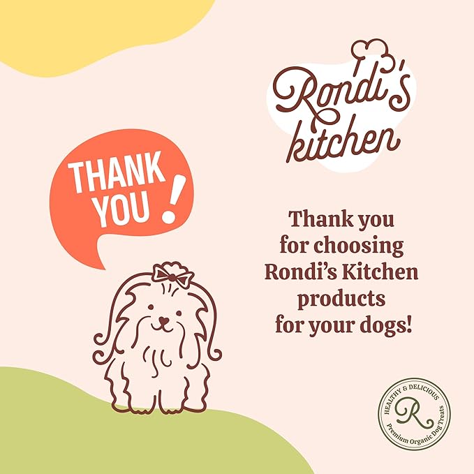 Rondi's Kitchen Lilly's Littles All-Natural & Organic Healthy Soft Dog Treats, Healthy Snacks for Small Dogs, Puppies, and Seniors, Tender Bite Cookies, Human Grade - Chicken & Pumpkin