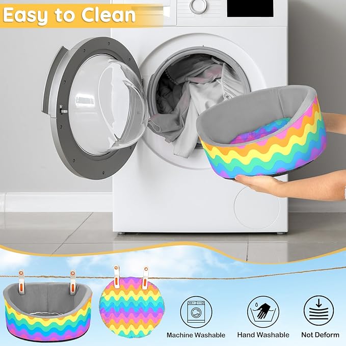 Glittme Soft Rabbit & Guinea Pig Bed - Thick Removable Mat, Machine Washable, Cozy Cuddler Cup Bed for Guinea Pig, Rabbit, Ferret