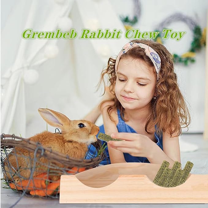 Rabbit Toys,Timothy Hay Stick for Guinea Pig Toy Bunny Chew Toys for Teeth Grinding Hamster Alfalfa Bite Treat Rabbit Molar Food Snack for Pet Rat Chinchilla Squirrel Gerbil-20PCS