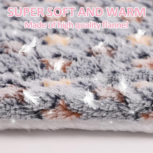 2PCS Guinea Pig Bed Mat, Washable Small Animal Bed, Bunny Rabbit Pillow Blanket(12.6 x 9.8 Inch)