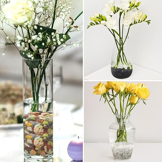 2LB Succulent and Cactus Colorful Pebbles, 3/8 Inch Pebbles for Indoor Plants, Natural Decorative Polished River Rocks for Vases, Planters and Outdoor Gardening