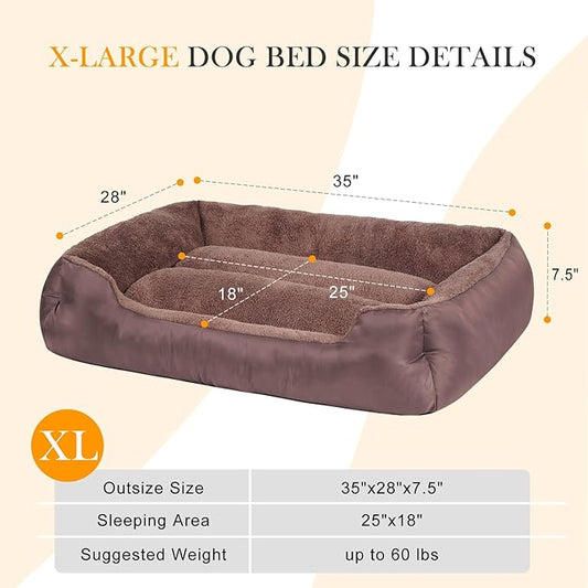 Dog Beds for Large Dogs, Pet Bed with Machine Washable Comfortable and Safety for Large Dogs