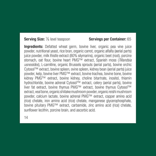 Standard Process Inc. Canine Whole Body Support - Multisystem Support Supplement for Canines - Nutritional Powder for Daily Health Maintenance - Multisystem Supplement Formula - 25 g