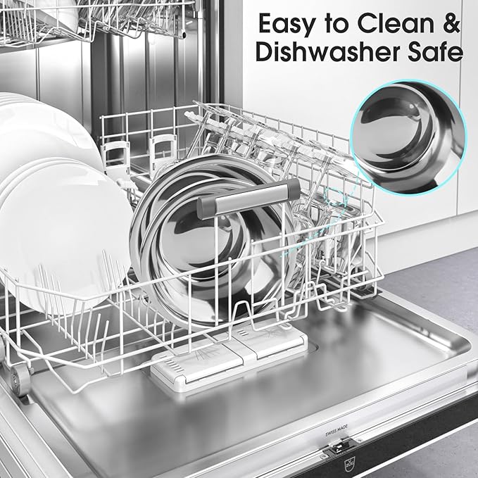 Dog Crate Bowls Hanging No Spill, 2 Pack 47oz & 56oz Crate Water Bowl Stainless Steel Kennel Food Bowl Water Dispenser Set Mountable Cage Accessories Metal Feeder Dish Coop Cup for Large & Medium Pet