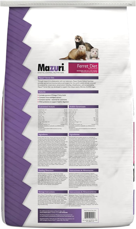 Mazuri | Ferret Food | 25 Pound (25 LB) Bag