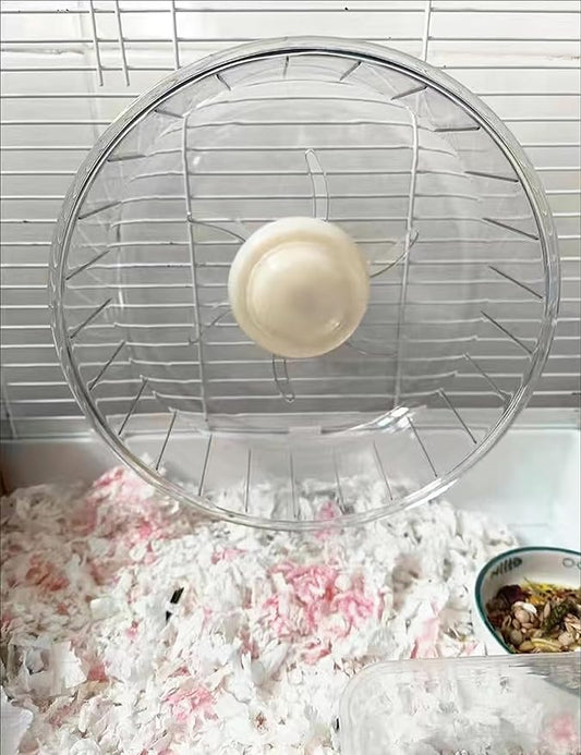 Super-Silent Hamster Exercise Wheel - Hamster Toys Cages Accessories 7.9 Inch Running Spinner Quite Runner for Small Animal Pet Gerbil Dwarf Syrian Hedgehog Rat Mouse Mice