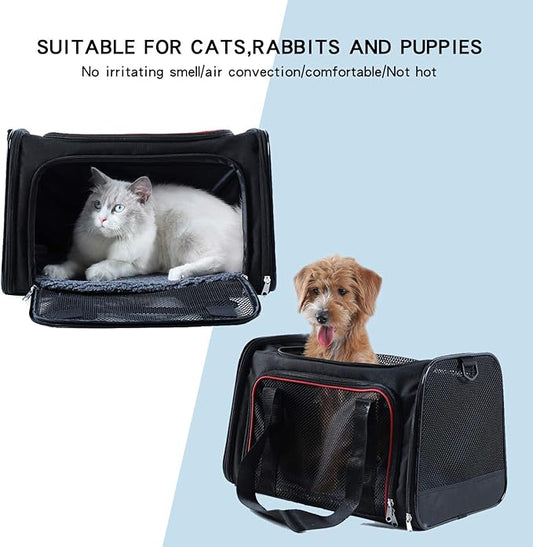 A4Pet Airline Approved Cat Carrier Dog Carriers, Soft-Sided Portable Pet Travel Washable Carrier for Puppy