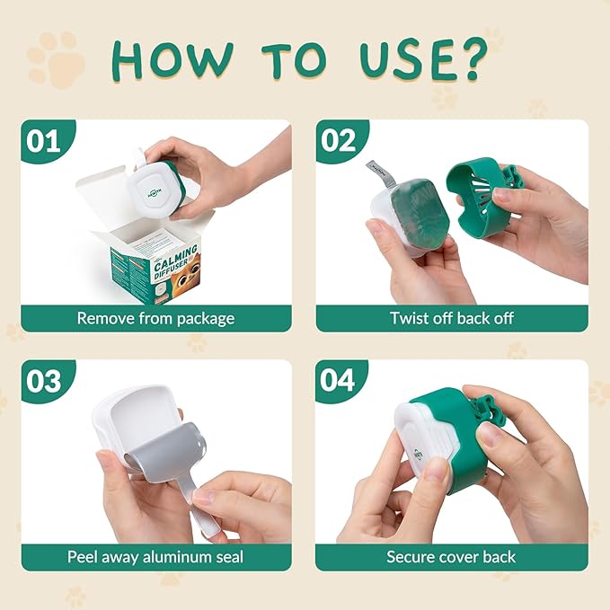 Cat Calming Diffuser for Travel – Pheromone Diffuser for Cats & Kittens to Reduce Anxiety and Stress-Related Behaviors, No Electricity Needed, Long-Lasting Enhanced Calming Aid (2 Pack)