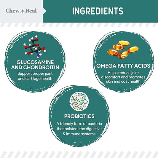 12-in-1 Multivitamin for Dogs - 120 Puppy and Senior Dog Vitamin and Supplement Soft Chews for Hip and Joint - Advanced Formula with Glucosamine, Omega 3,6,9, Vitamins, Probiotics, and More