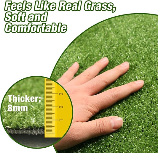 GLOBREEN Grass Pad for Dog Large Size - 2FTx6FT, Dog Potty Training Turf, Indoor Outdoor Pets Pee Fake Grass for Balcony Patio Yard