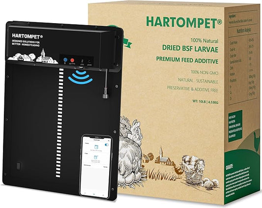 Premium Dried BSF Larvae for Chickens - 10LB High Calcium Supplement, Molting and Laying Support, Non-GMO & High-Protein Treats, Food for Wild Birds, Ducks, Repitle | Top Grade BSF