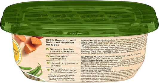 Nutrish Rachael Ray Wet Dog Food Chicken Paw Pie, 8 oz. Tub, 8 Count