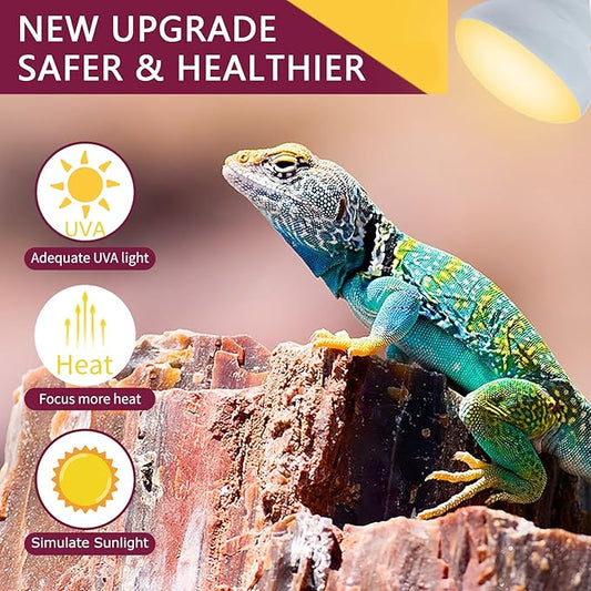 150W Reptile Heat Lamp Bulb,Basking Spot Lamp Bulb for Reptiles & Amphibians,Reptile Daylight Heat Bulb for Bearded Dragon, Lizard, Turtle