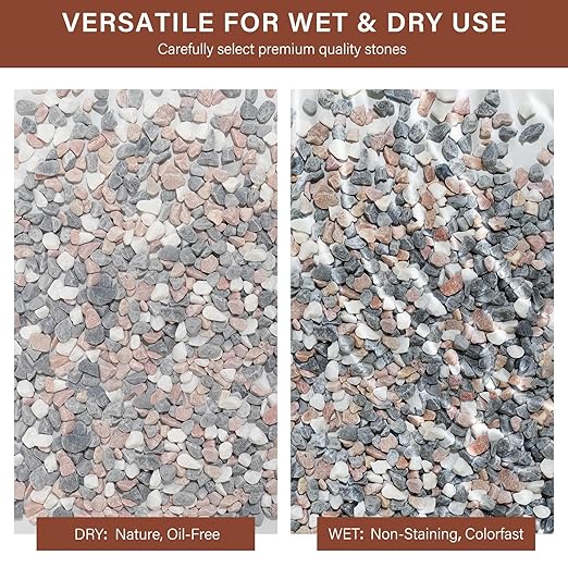 NUPICK 12 lbs Pebbles for Indoor Plants, 1/5 Inch Pea Gravel for Fish Tank, Decorative Rocks for Succulent, Natural River Stones for Vases, Cactus, Landscaping, Bird Bath, Aquarium, Mixed