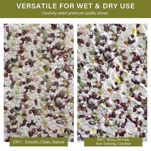 NUPICK 3 lbs Pebbles for Indoor Plants, 1/5 Inch Pea Gravel for Fish Tank, Polished Decorative Rocks for Succulent, Natural River Stones for Vases, Cactus, Landscaping, Bird Bath, Colorful Mixed