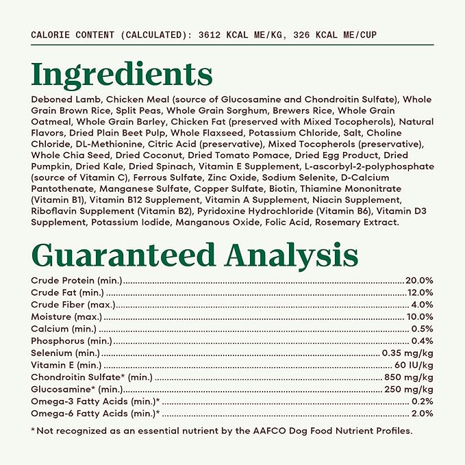 Nutro Natural Choice Adult Large Breed Dry Dog Food, Lamb and Brown Rice Recipe, 36 lbs.