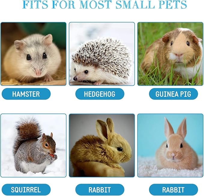 Shappy 2 Pcs Guinea Pig Hideout Hideaway Corner Fleece Toys Cage Accessories Cute Ferret Hammock for Ferrets Chinchillas Hedgehogs Small Pets(Grey with Blue, Grey with Green, Patternless)