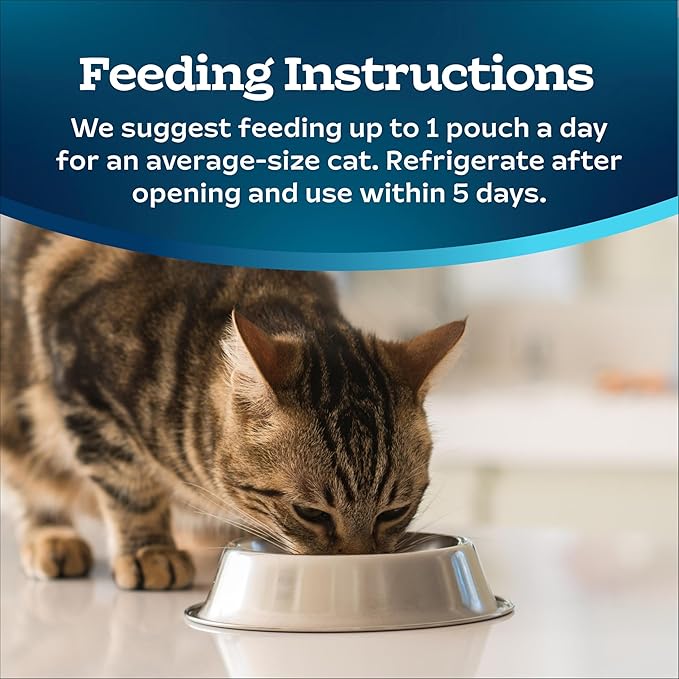 Blue Buffalo Tastefuls Purées with Tuna, Natural Cat Food Complement, Resealable Twist Cap Pouches, 3-oz (12 Count)