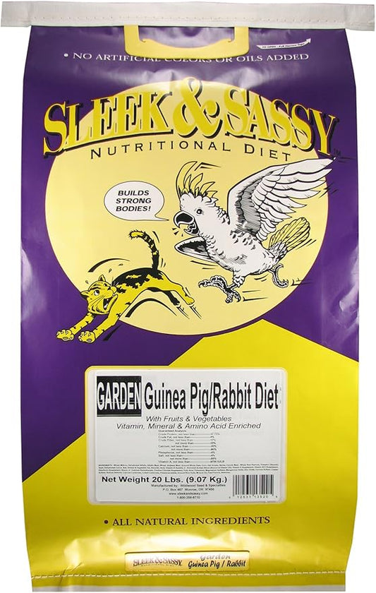 SLEEK & SASSY Garden Guinea Pig & Rabbit Food (20 lbs.)