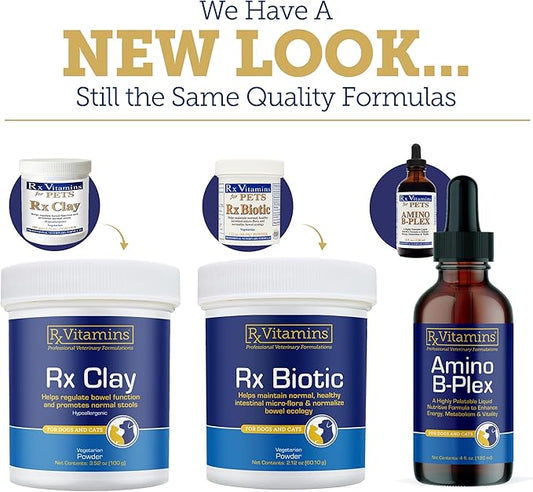 Rx Vitamins Nutritional Support for Dogs & Cats - Nutrient-Filled Food Supplement Powder - Veterinarian Formulated - 9.07 oz Powder