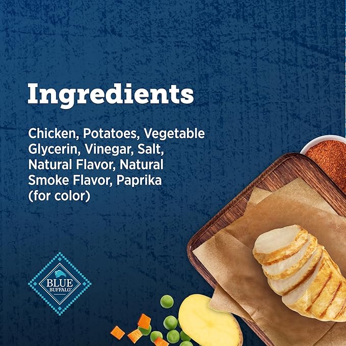 Blue Buffalo True Chews Premium Jerky Cuts Dog Treats with Natural Ingredients Chicken