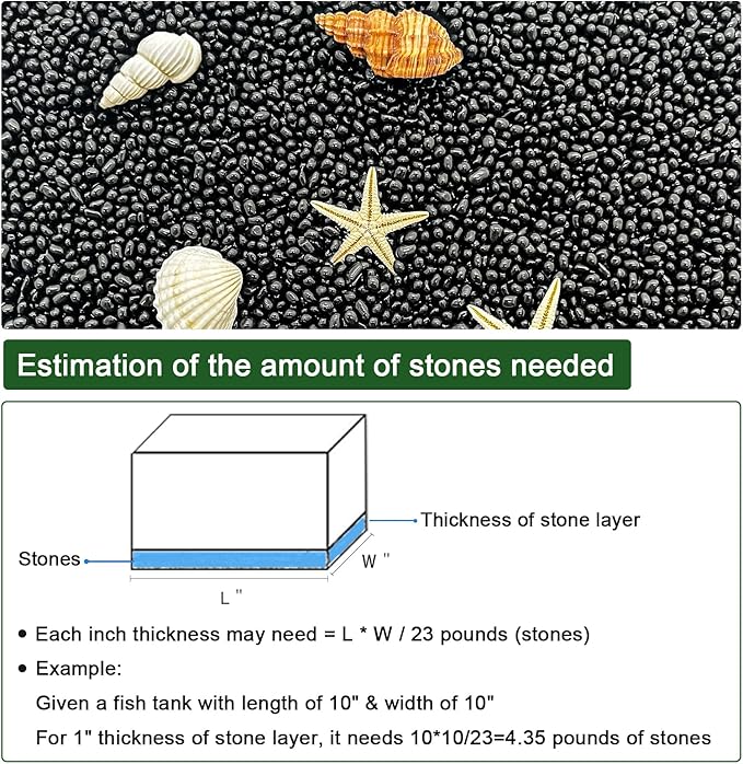 BXI 2.2 Lbs Small Aquarium Substrate Gravel Sand, Polished Smooth Fish Tank Gravel, Colorfast Uncoated Vibrant Blue Sea Glass, Decorative Stones for Vase Fillers, Fairy Garden, Potted Plants