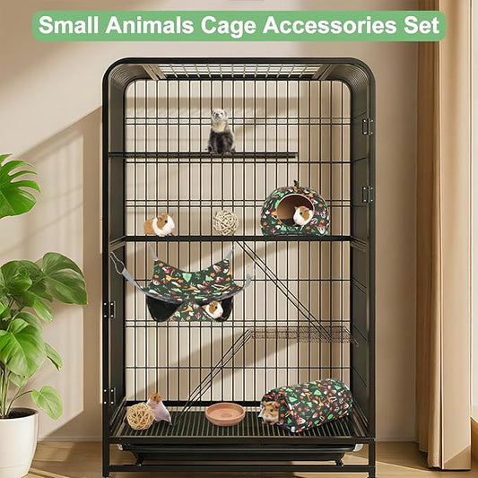 Ferret Hammock, Washable Rat Hammock,3 Pack Rat Cage Accessories,Soft Guinea Pig hammocks, Ferret Rats Chinchilla Bed, Hamster hammocks, Sugar Glider, Squirrel