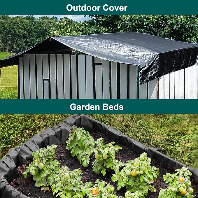 YORKING 25 x 30 Feet Pond Liner, 20 Mil Pond Liners HDPE Black Pond Skin for Outdoor Ponds, Waterfall, Fountain, Fish Koi Ponds, Water Gardens