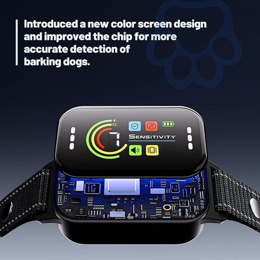 JEUJE 2 Pack Dog Bark Collar, Anti Barking Training Collar with 7-Level Sensitivity + 5 Safety Modes, Humane Training System for Large, Medium, Small Dogs