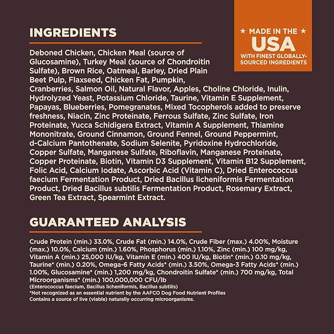 Wellness CORE Digestive Health Dry Dog Food, Small Breed, Wholesome Grains, Natural, Recipe for Dogs with Sensitive Stomachs, Chicken, (4-Pound Bag)