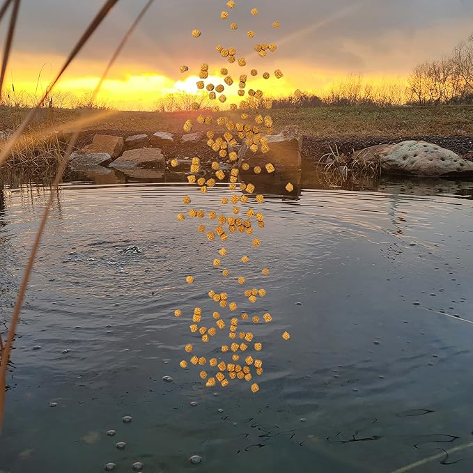 HALF OFF PONDS Grow Pro Koi Fish Food - 30 lb Floating Pellets, 3mm Size - Goldfish Food for Ponds - 40% Protein with Fish Meal & Probiotics - Designed for Rapid Growth & High Digestibility