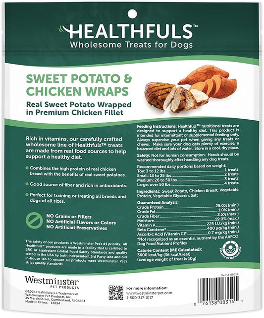 Chicken Wrapped Sweet Potato Dog Treats, 16oz