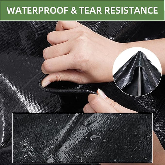 10x15ft Pond Liners,28MIL HDPE Fish Pond Liner,Reinforced Koi Pond Liners for Outdoor Ponds, Water Gardens, Waterfall,Fountain