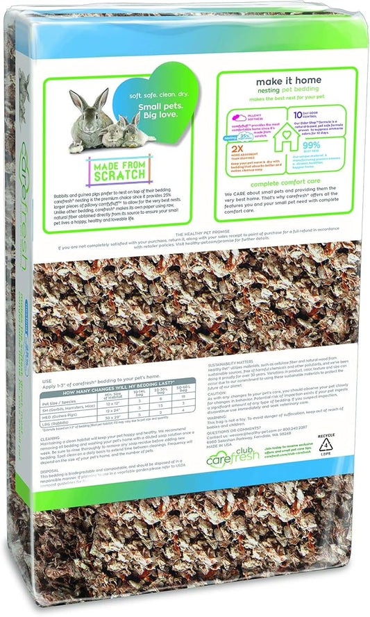 carefresh® Natural Nesting Small pet Bedding, 30L (Pack May Vary), Natural Nesting, 30L