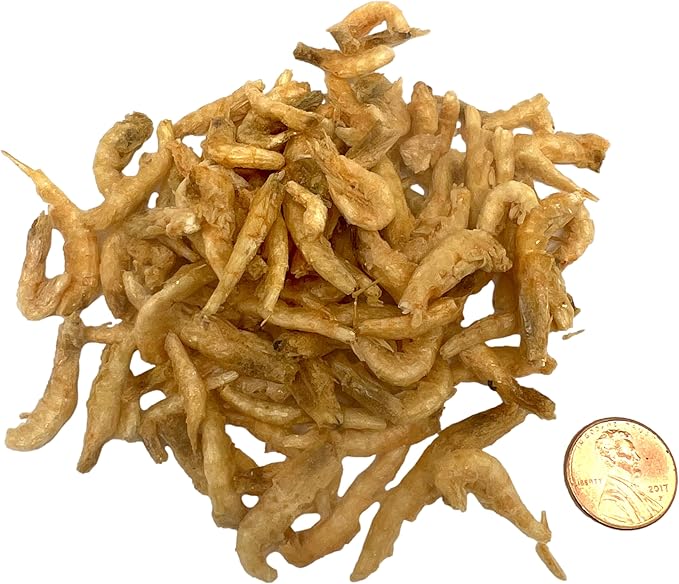 Freeze Dried Antarctic Krill Fish Food 1 oz, for Freshwater and Marine Aquarium Fish
