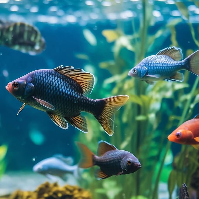 Aquarium Filter Cartridge Compatible with Tetra Whisper Bio-Bag Power Filters, Replacement Filter Cartridges for Tetra ReptoFilter Cartridges Aquariums (6 Packs, Medium)