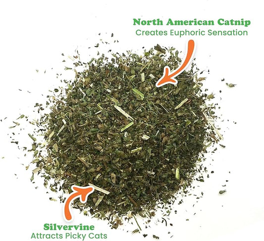 Meowijuana Purrple Passion - Premium Silvervine and Catnip Blend - Purrfect Gift For Cats, Kitties, Felines, and Cat Lovers