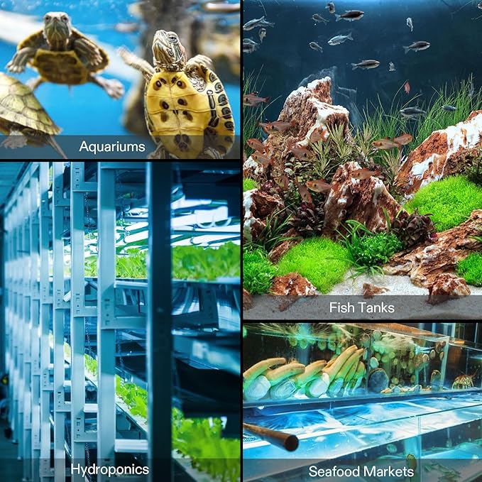 VIVOSUN Air Stones Disc 5 x 5 Inch with Shell for Aquarium, Fish Tank and Hydroponics Air Pump