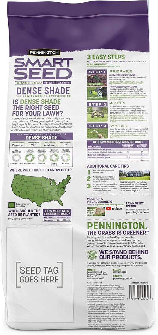 Pennington Smart Seed Dense Shade Grass Mix Bag 7 lb