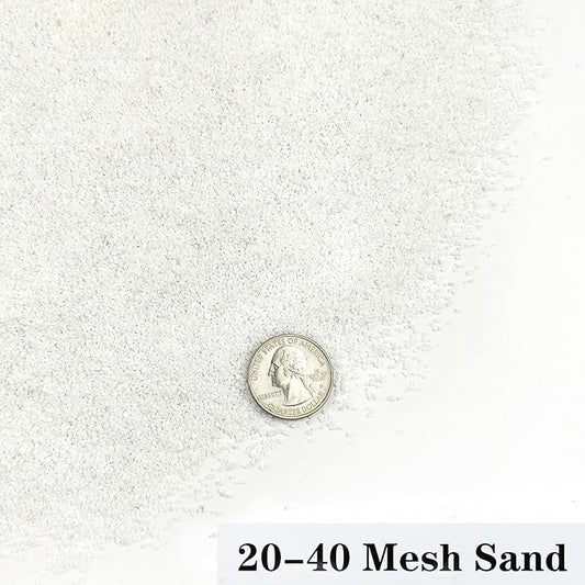 Aquarium Sand, 20lbs White Fish Tank Sand, Aquarium Gravel Substrate for Aquascaping, Vivariums, Terrariums, Plants and Crafts