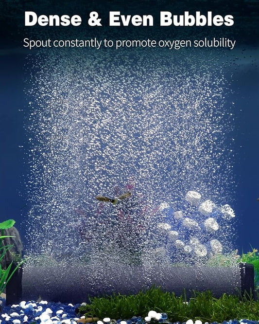 Pawfly Aquarium Air Stone 12 Inch Fish Tank Air Stone Bubbler Cylindrical Bubble Release Tool Oxygen Diffuser for Large Air Pump Fish Tank Outdoor Garden Ponds and DWC System