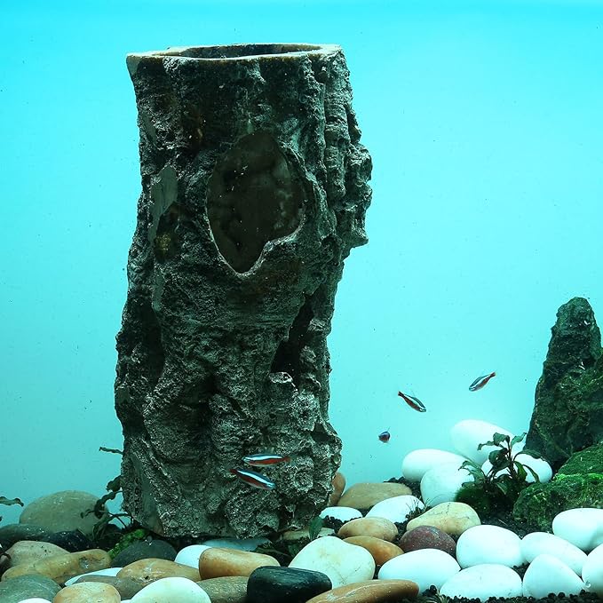 Large Reptile Hide, 12”, Aquarium Decor, Territorial Fish Hideaway, Hideout House, Reptile Decoration