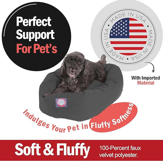 Majestic Pet 24 inch Gray Bagel Dog Bed Products