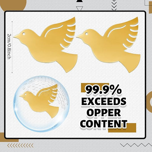 2 Pcs 99.99% Pure Copper Bird Bath Disk, Triple Point Support Design Lower Cleaning Frequency for Physical Safe Outdoor Water Purify Bird Bowls All-Season