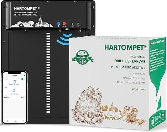 Dried Black Soldier Fly Larvae for Chickens - Non-GMO Poultry Feed Supplement, 85X More Calcium Than Mealworms,High-Protein Treats for Chickens, Hens, Ducks 5LB